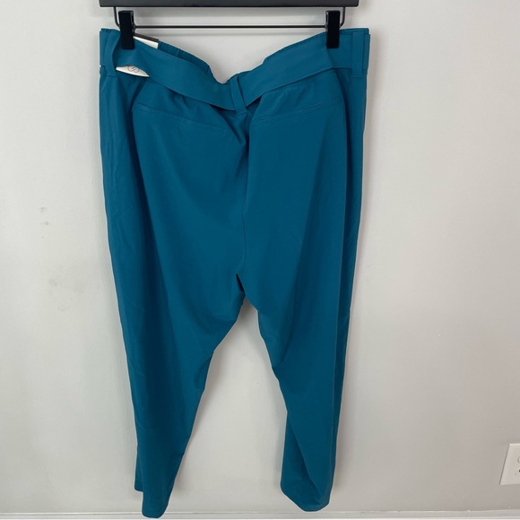 NWT Calia Journey Self Belt Ankle Pants Size L Ink Blue Pull On Athleisure   14 - Picture 5 of 6